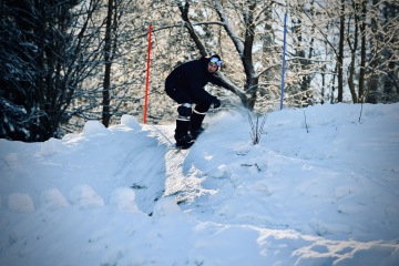 Autor článku v šnečím tempu (foto: František Ortmann)