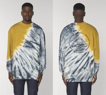 FR Firer Unisex Tie&Dye Grey / Ochre